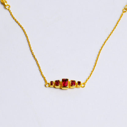 COLUMN BRACELET- RUBY(G)