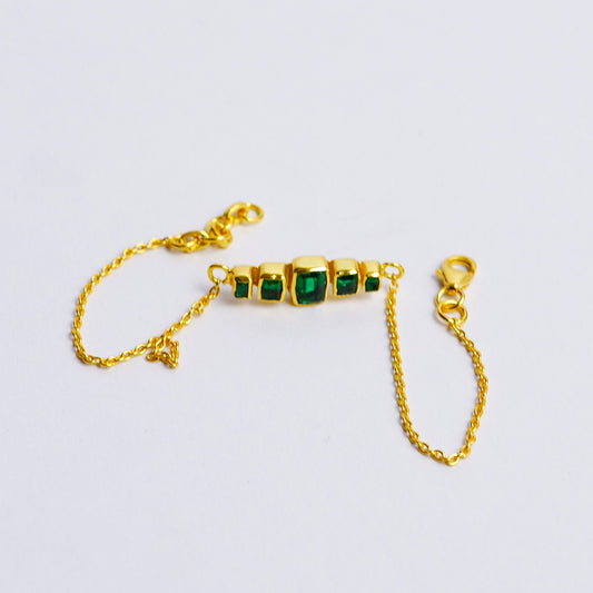 COLUMN BRACELET- EMERALD(G)