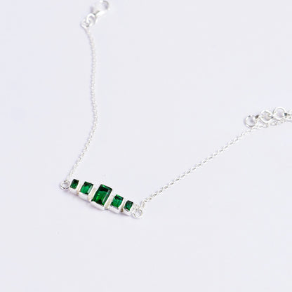 COLUMN BRACELET- EMERALD(S)