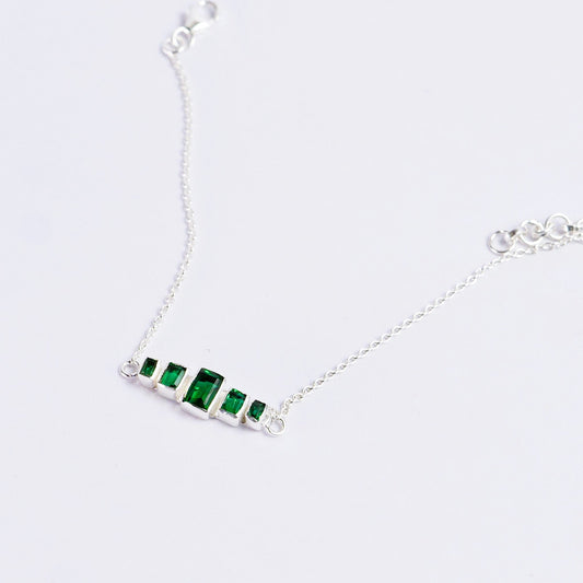 COLUMN BRACELET- EMERALD(S)