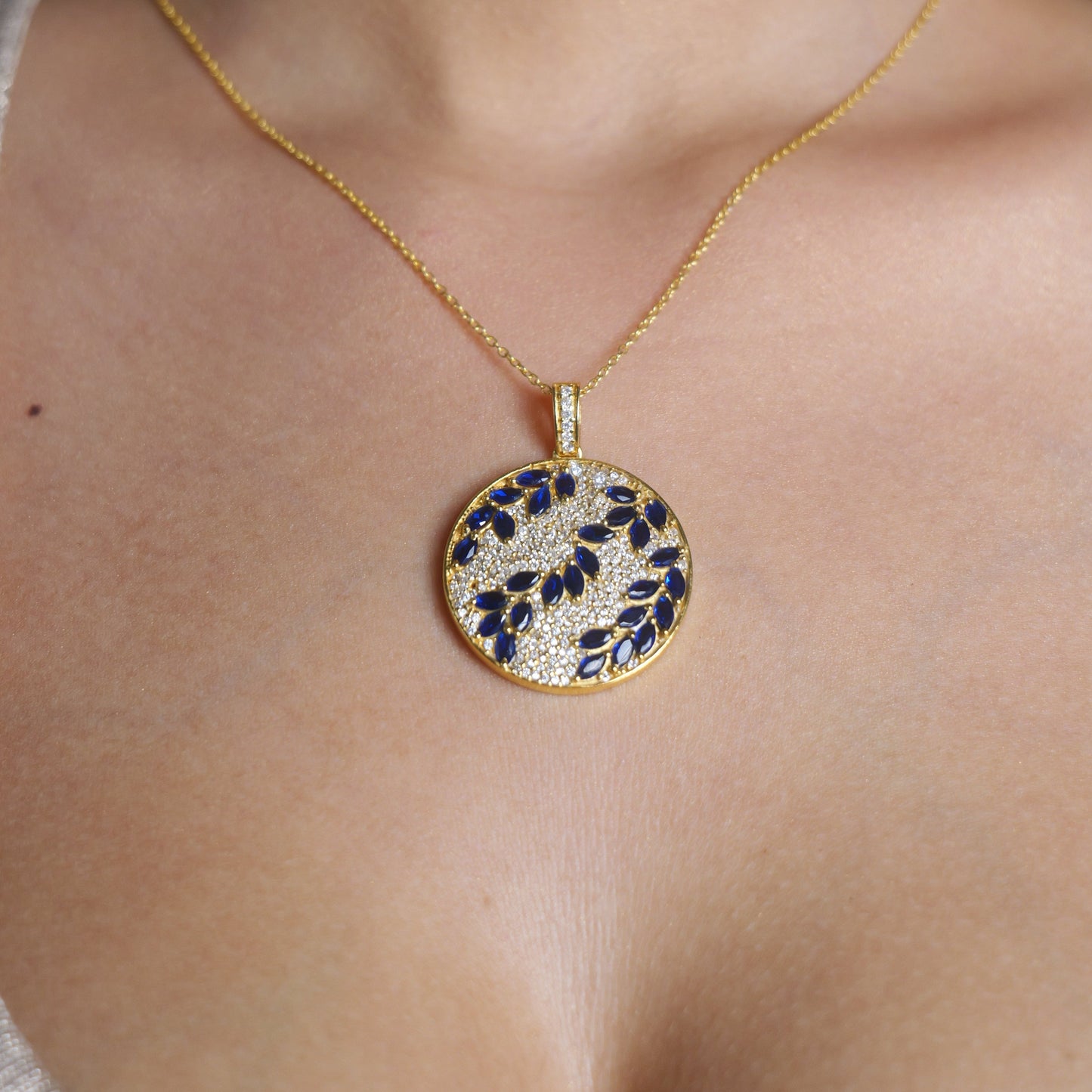 FLORA PENDANT- BLUE
