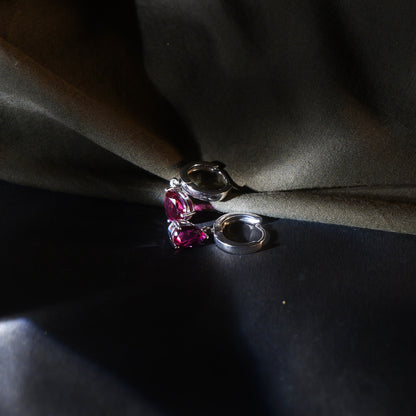 CLASSIC DROP EARRINGS- RHODOLITE(S)