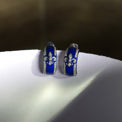ARC EARRINGS- BLUE