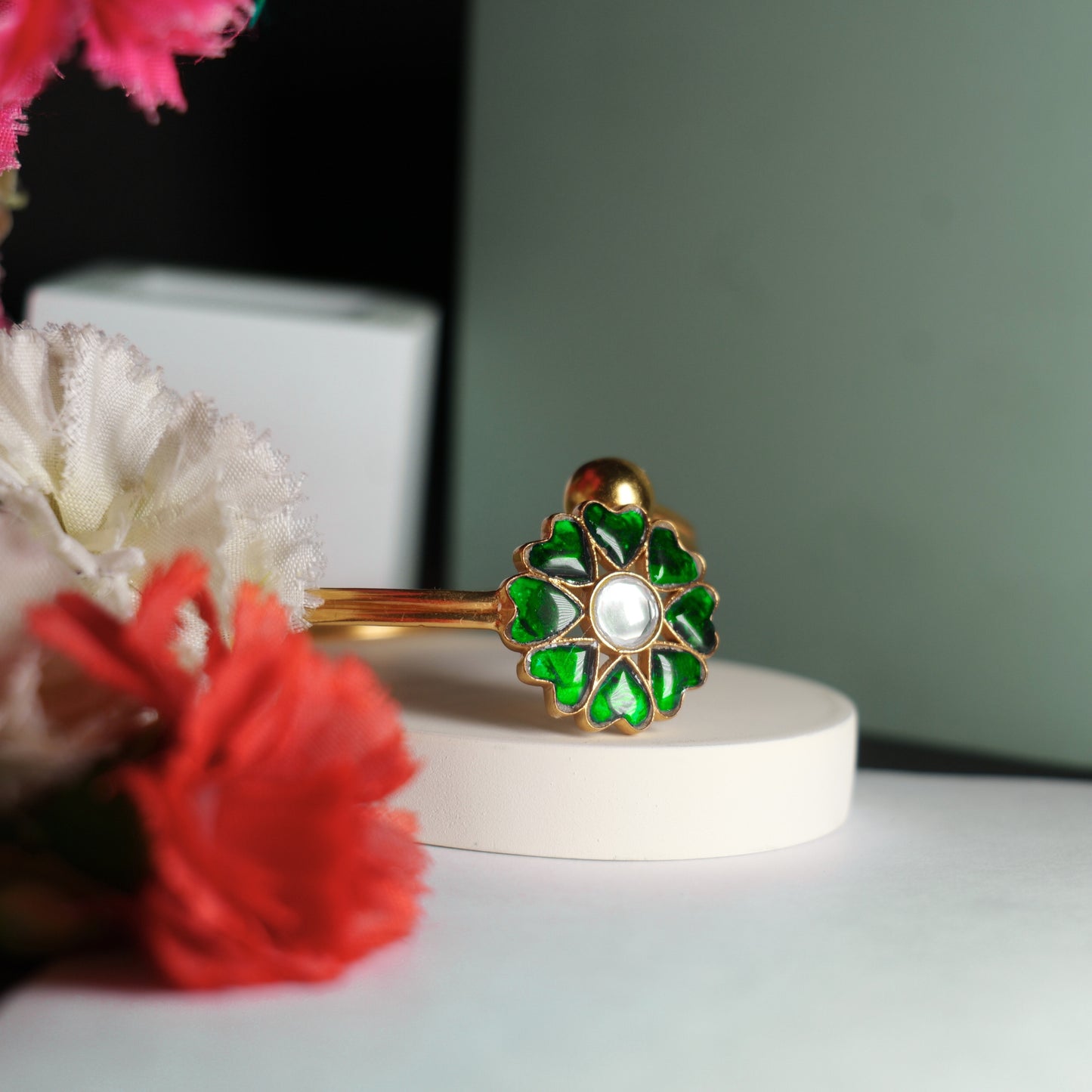 FLORAL KUNDAN BRACELET