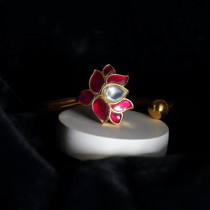 LOTUS KUNDAN BRACELET