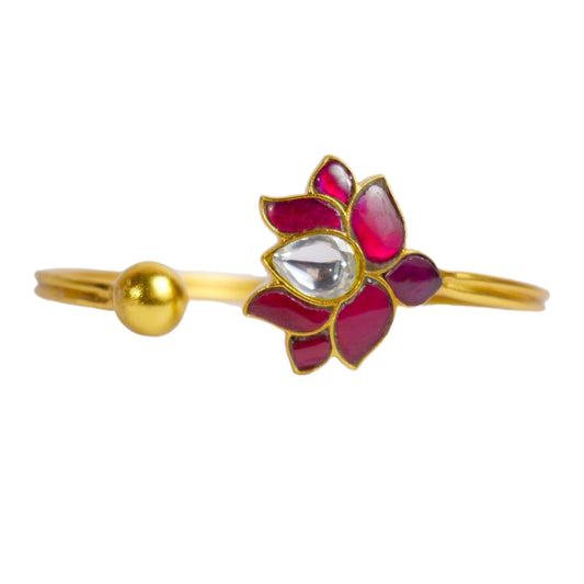 LOTUS KUNDAN BRACELET