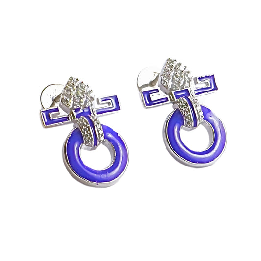 HALO EARRINGS- PURPLE