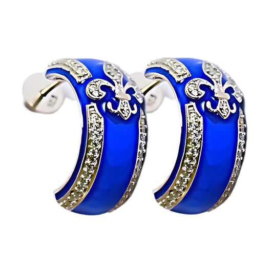 ARC EARRINGS- BLUE