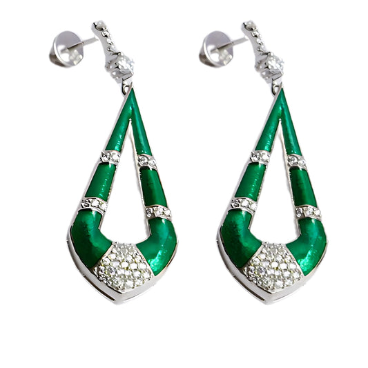 STELLAR EARRINGS- GREEN