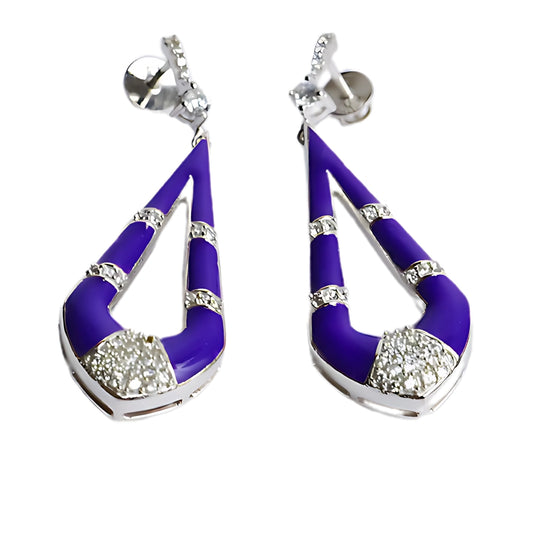 STELLAR EARRINGS- PURPLE