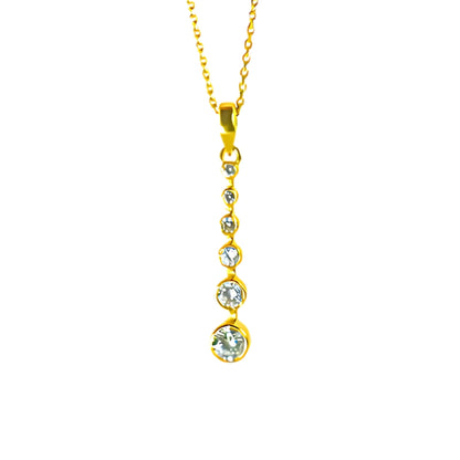 FALLING PENDANT- GOLD