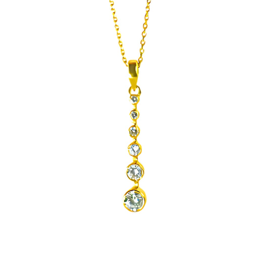 FALLING PENDANT- GOLD