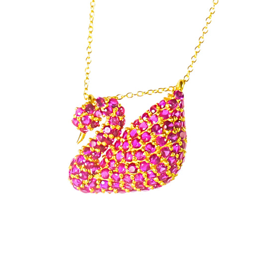SWAN PENDANT- ROSÉ