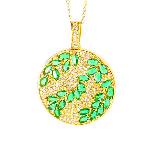 FLORA PENDANT- EMERALD