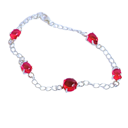 PENTA STONE BRACELET- RUBY(S)