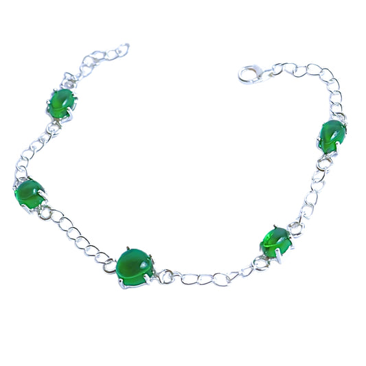 PENTA STONE BRACELET- EMERALD(S)