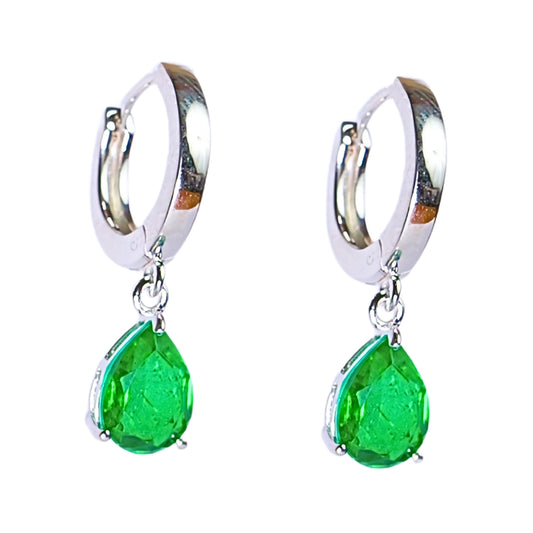 CLASSIC DROP EARRINGS- EMERALD(S)