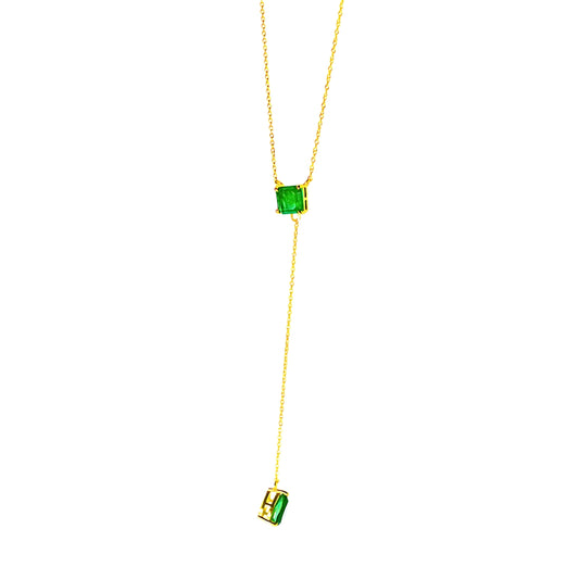 TWIN PENDANT -EMERALD